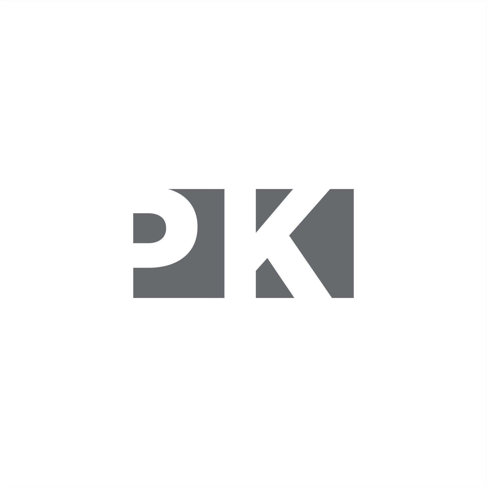 PK Logo monogram with negative space style design template 2771638 ...