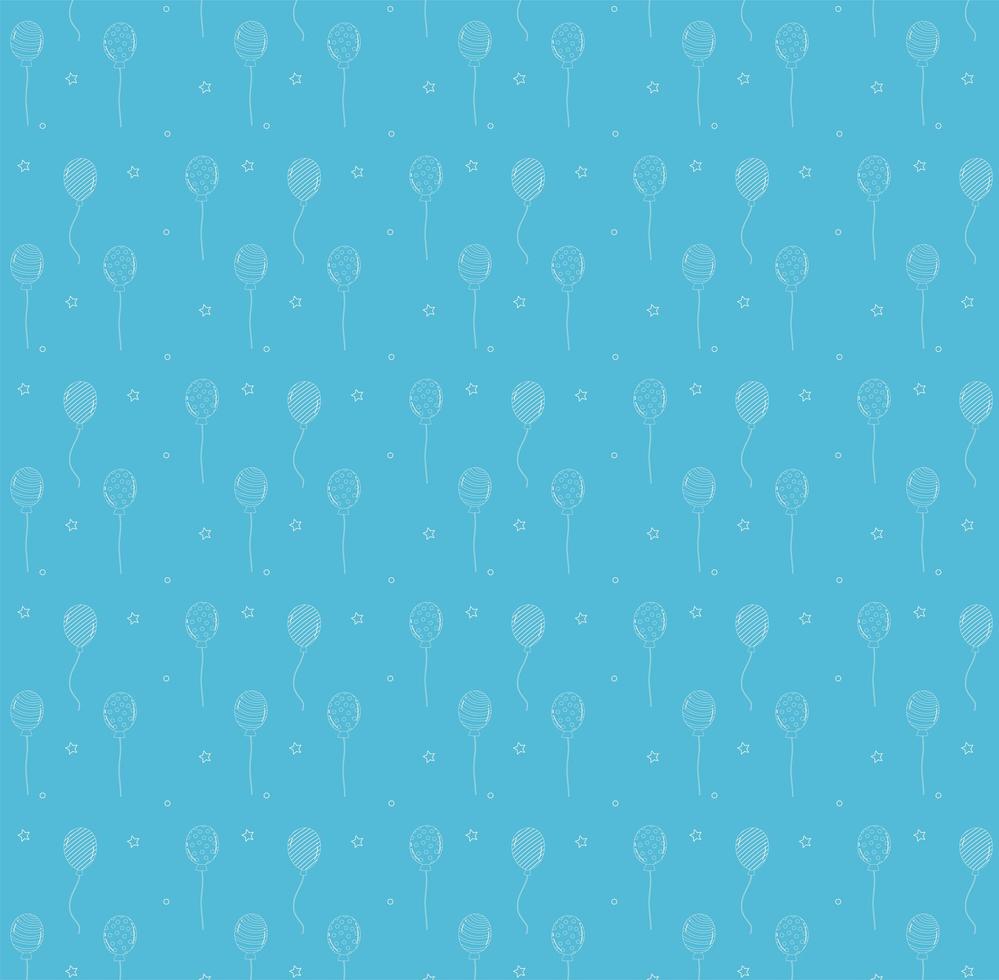 balloons blue pattern vector