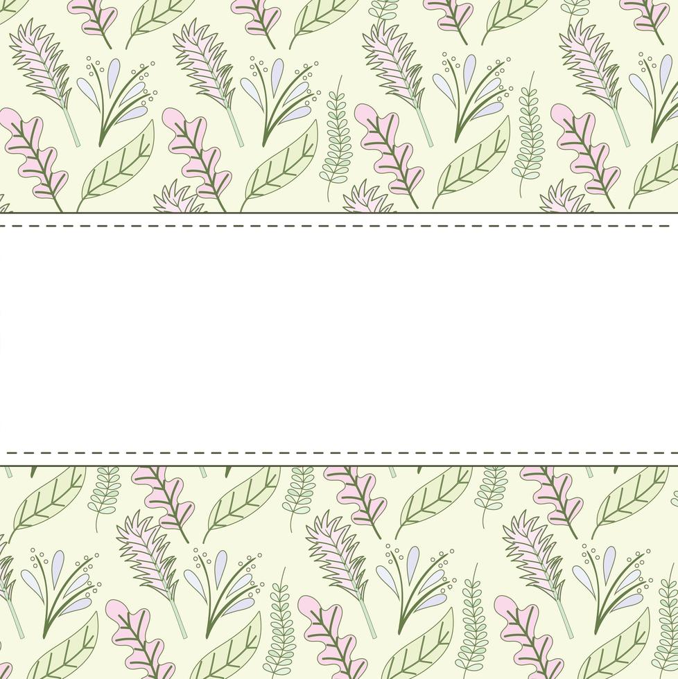 botany horizontal banner vector