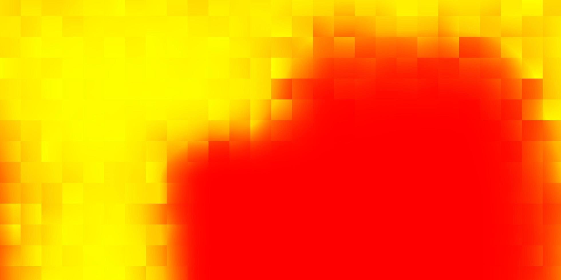 telón de fondo de vector rojo, amarillo claro en estilo rectangular.