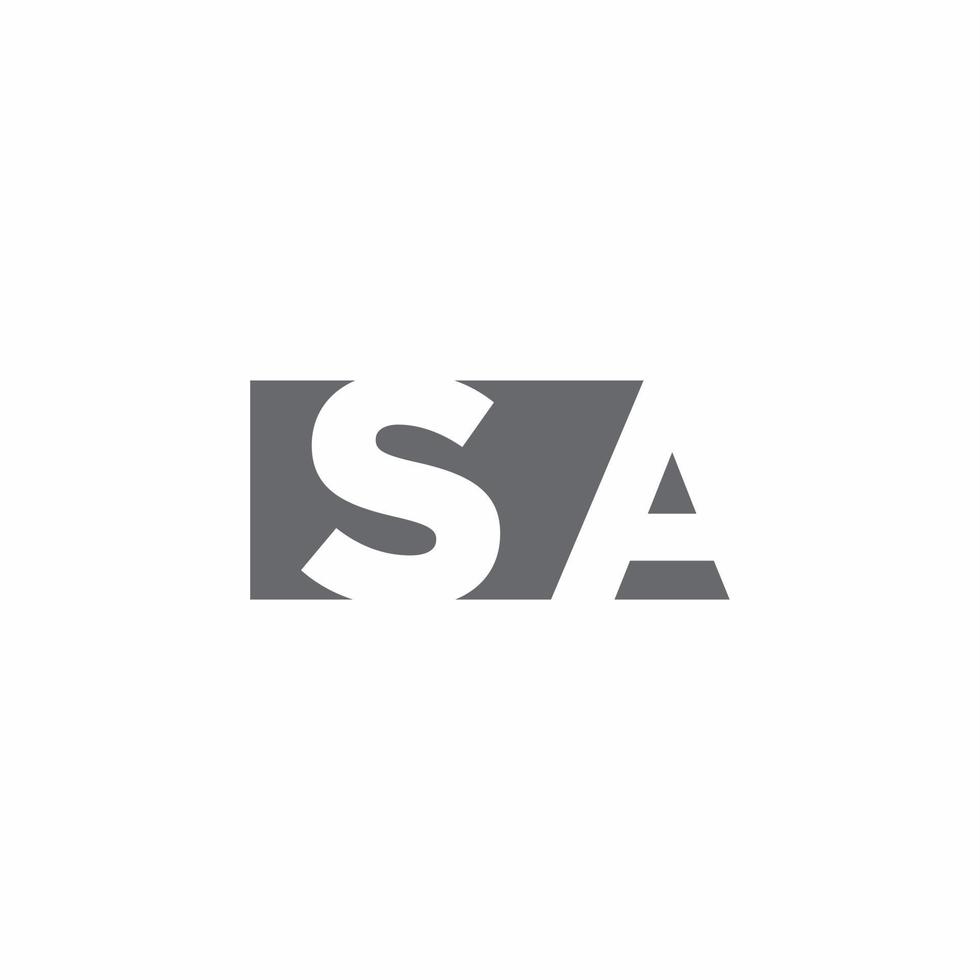 Sa Logo Monogram With Negative Space Style Design Template Vector Art At Vecteezy Sa Logo Monogram With Negative Space Style Design Template Vector Art At Vecteezy