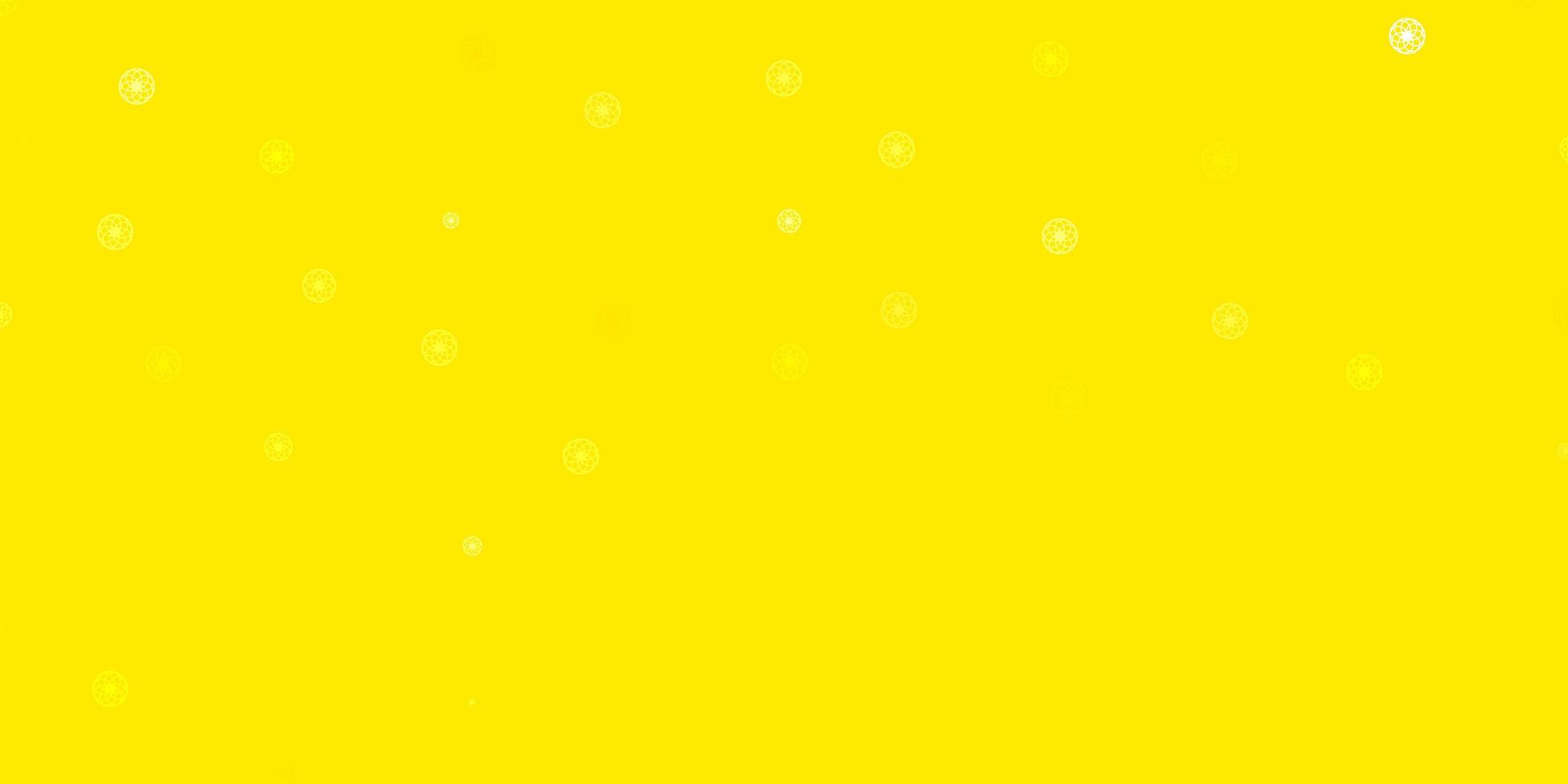 Light Yellow vector background with spots.