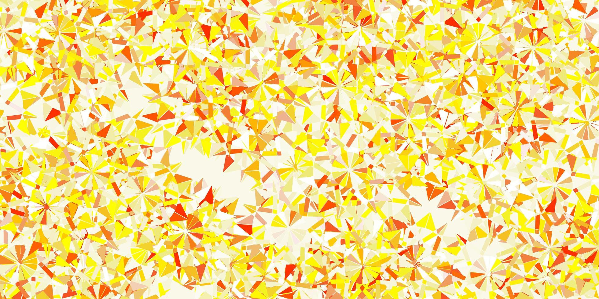 Light yellow vector background with christmas snowflakes.