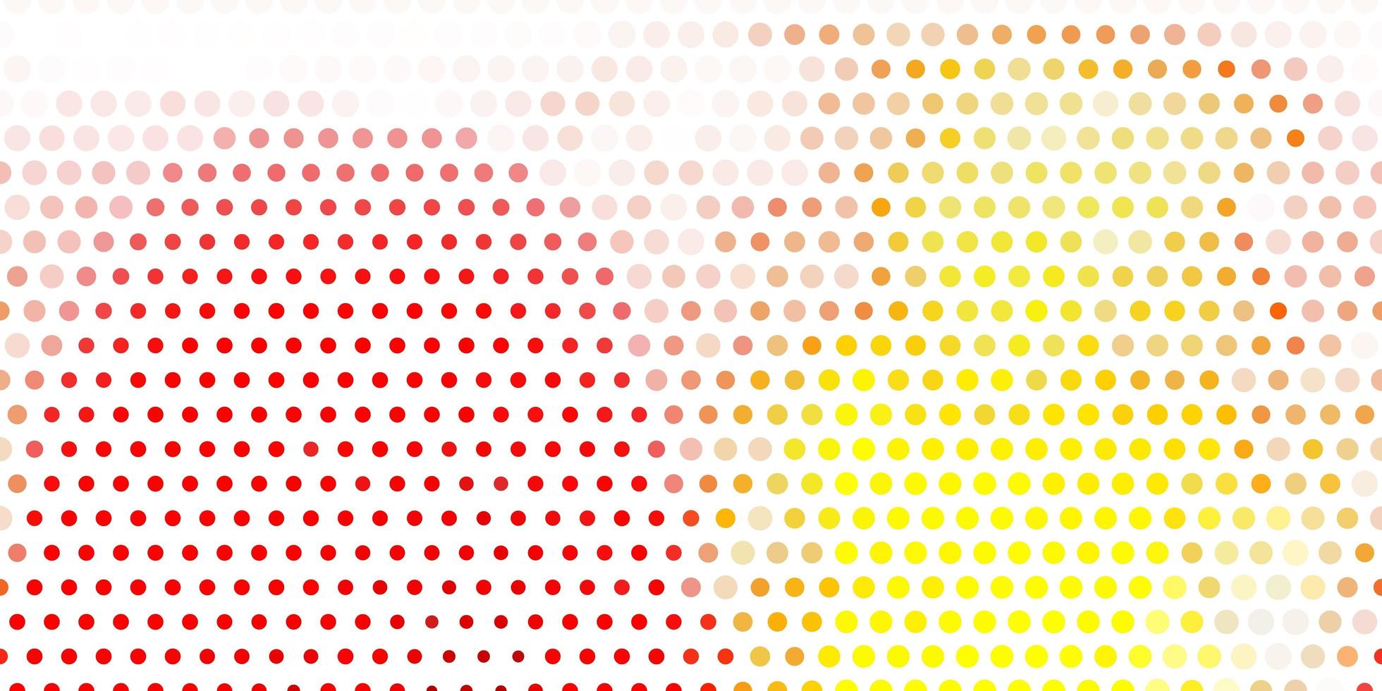 Light red, yellow vector pattern with spheres.