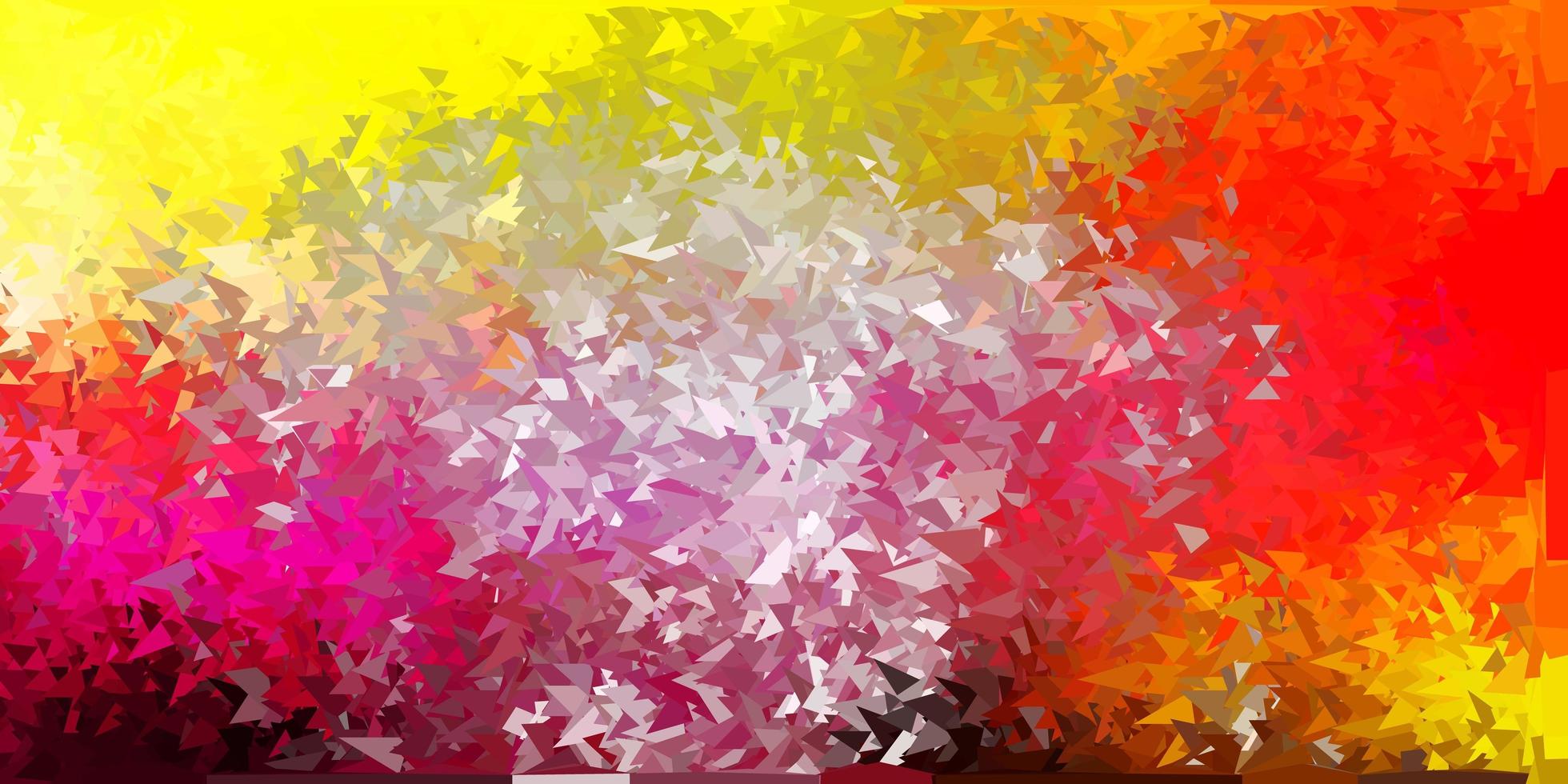 Light pink, yellow vector gradient polygon wallpaper.