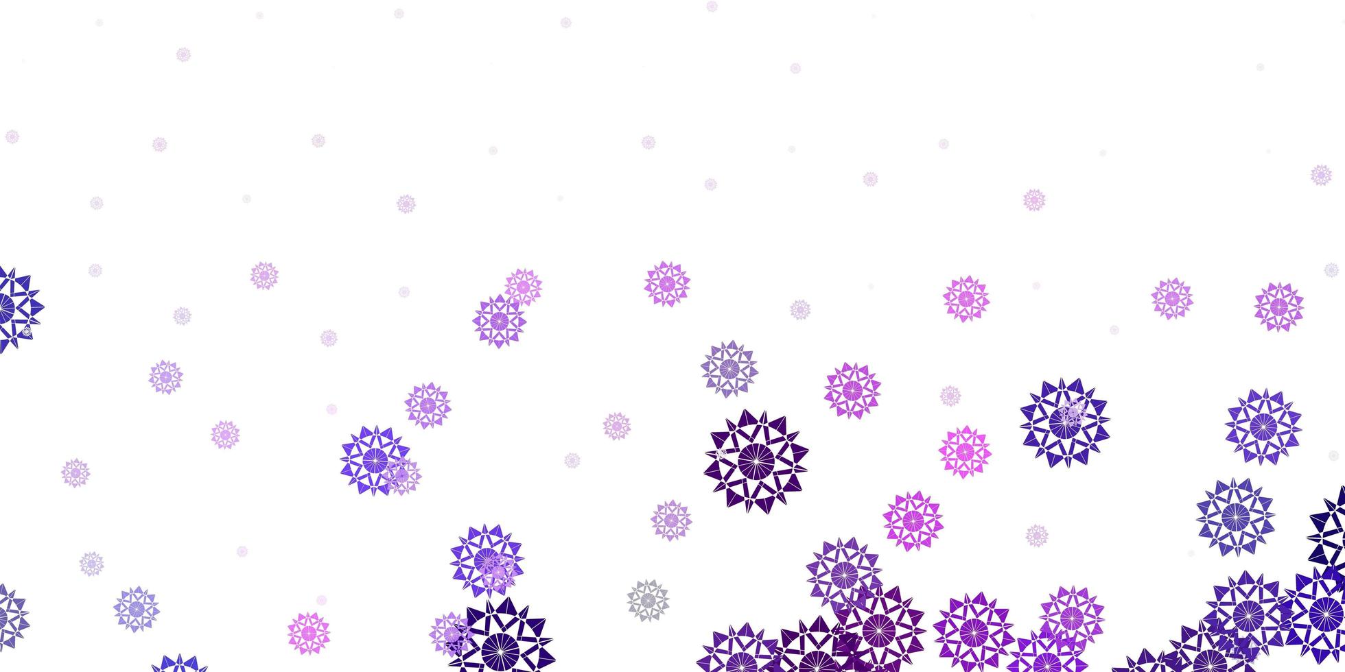 Light purple vector texture with bright snowflakes.