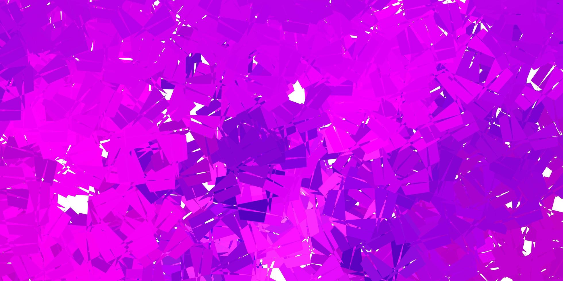 Light purple, pink vector abstract triangle pattern.