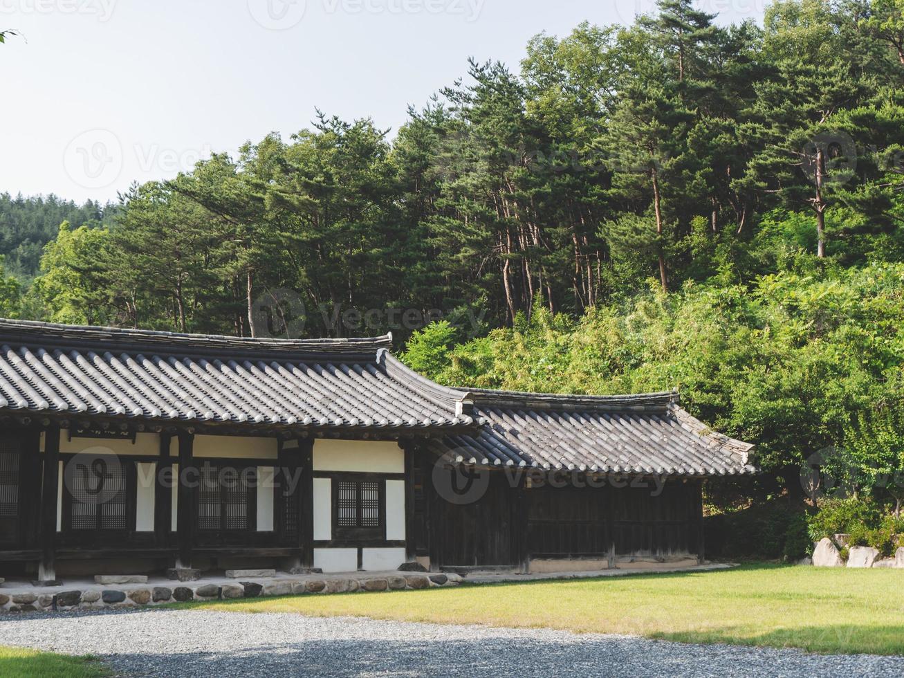 House in a traditional village, South Korea photo