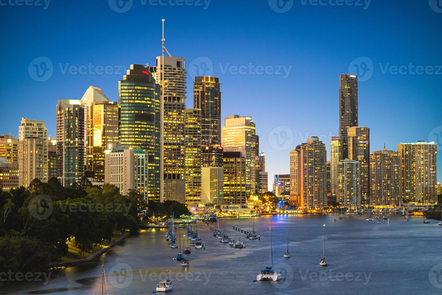 Horizonte de Brisbane en Queensland, Australia foto