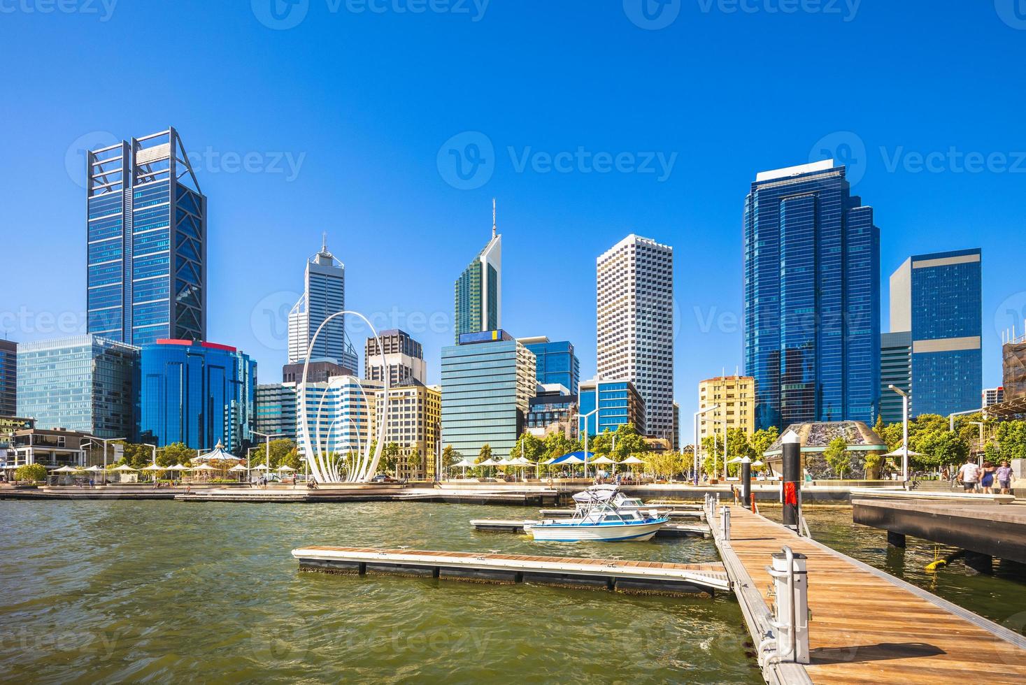 Skyline of Perth in Western Australia photo