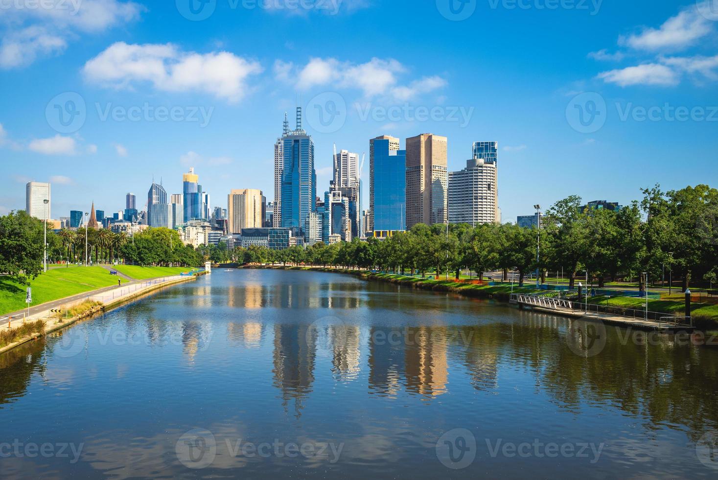 Horizonte de Melbourne, Victoria, Australia foto