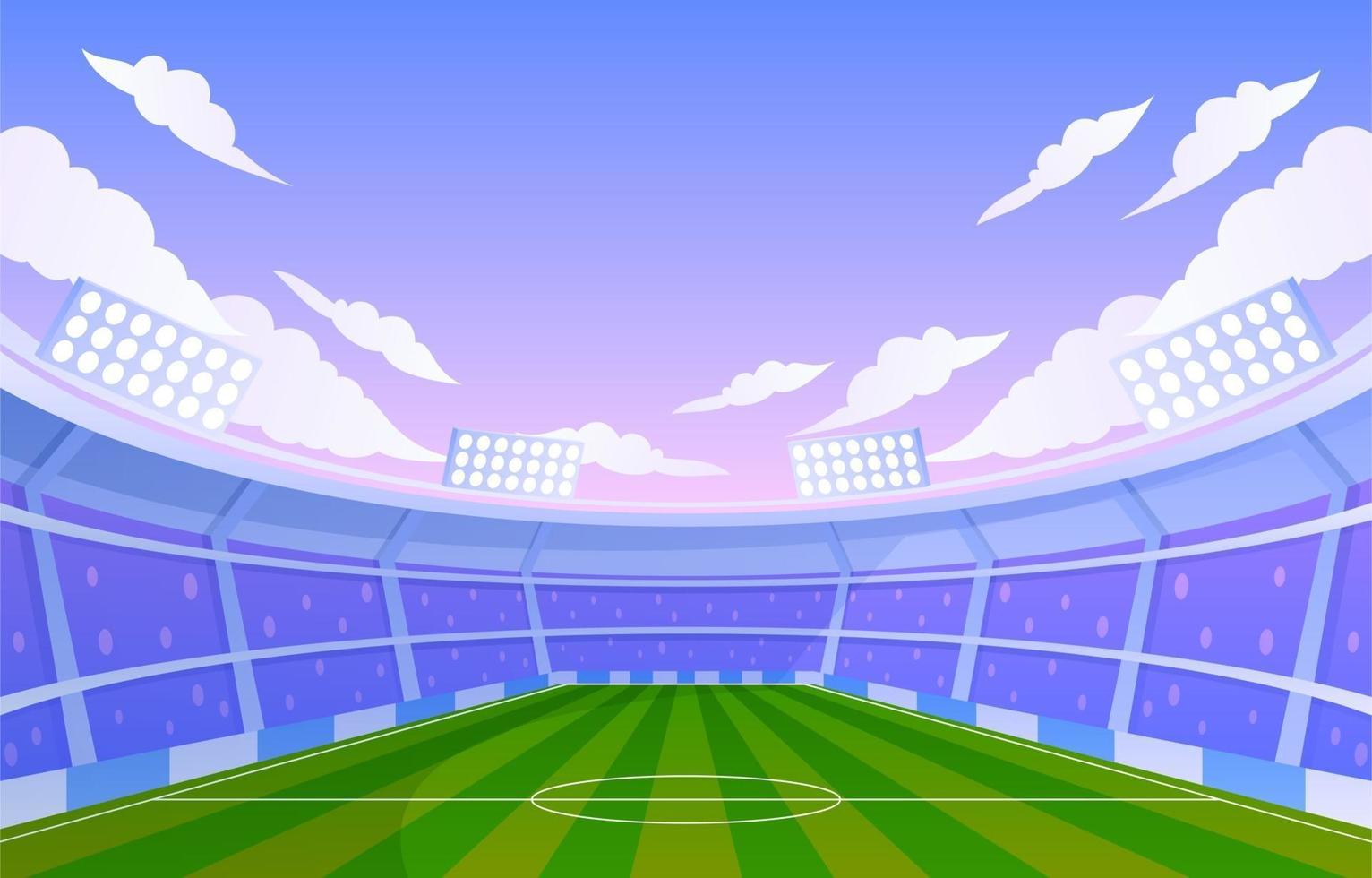 fondo del estadio de futbol vector