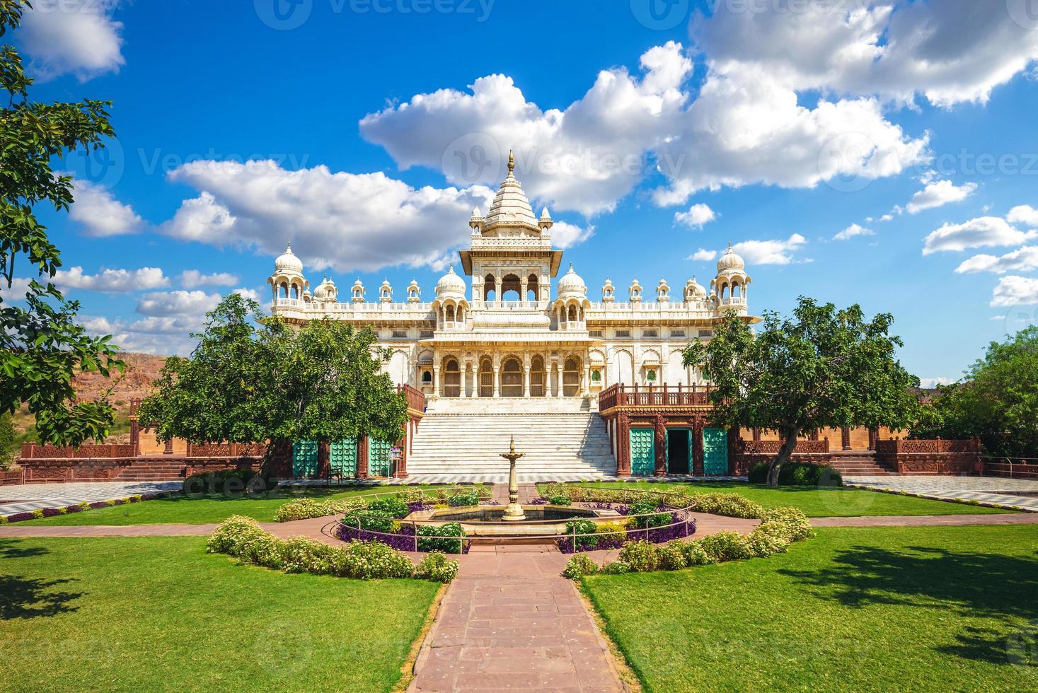 Cenotafio jaswant thada en jodhpur en india foto