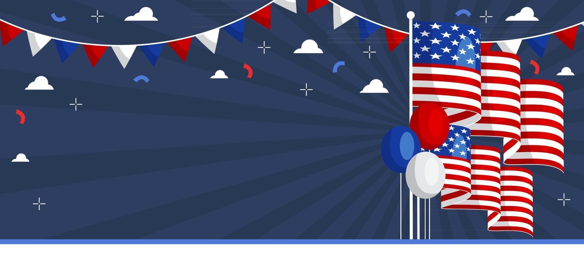 4th of July Background vector