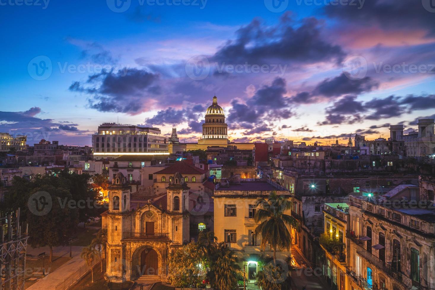 Skyline of Havana, the capital of Cuba photo