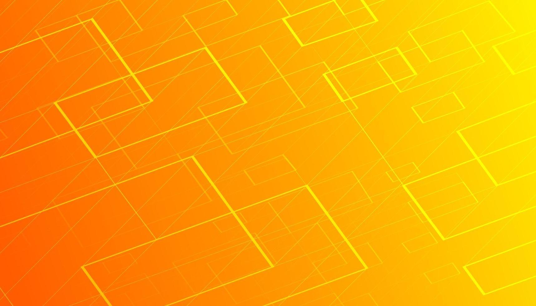 líneas abstractas sobre fondo amarillo. concepto de tecnología y conexión. tecnología de conexión de datos digitales y concepto de big data. vector