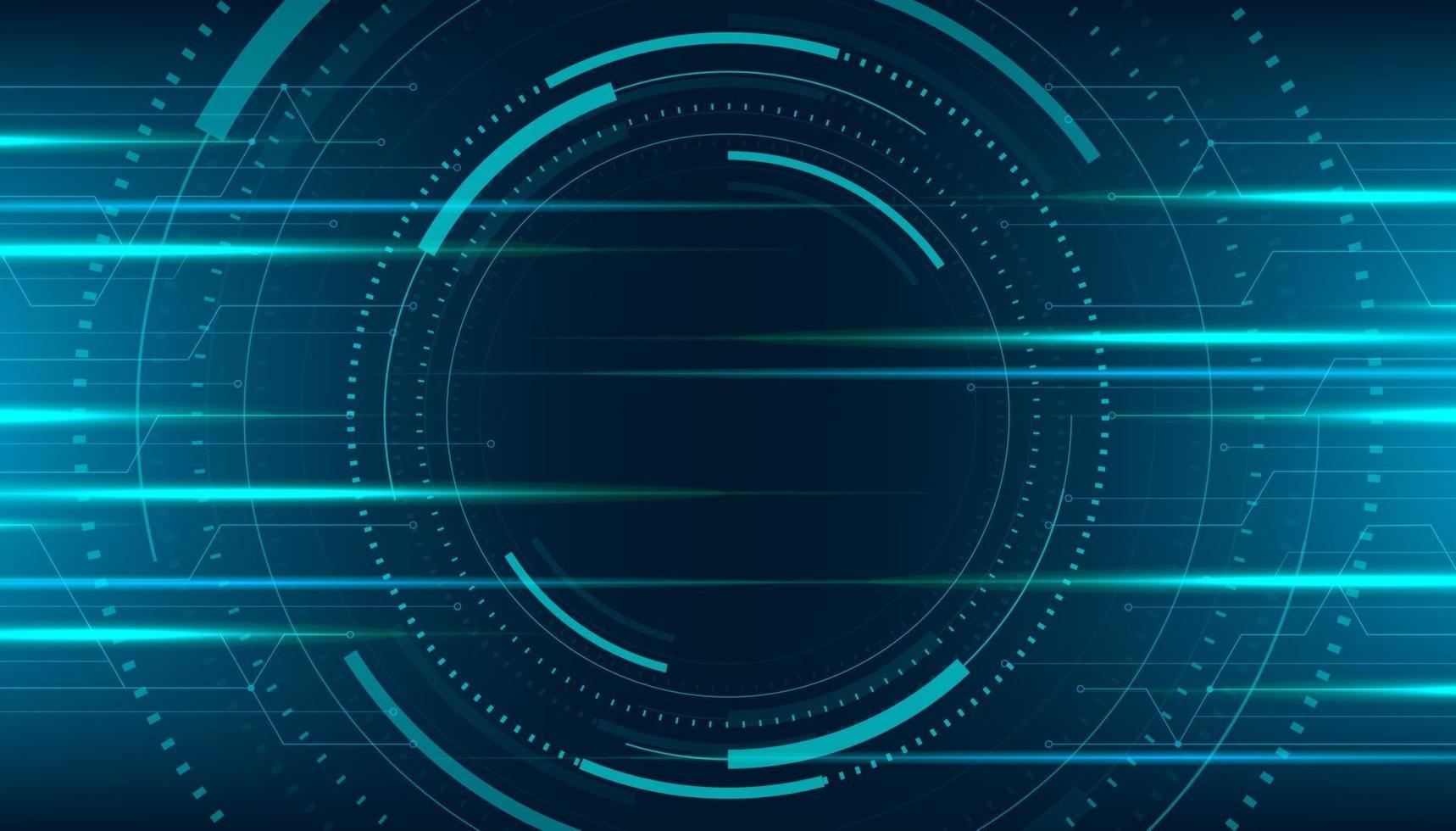 Abstract technology horizontal motion style concept. Digital technology connection background. vector