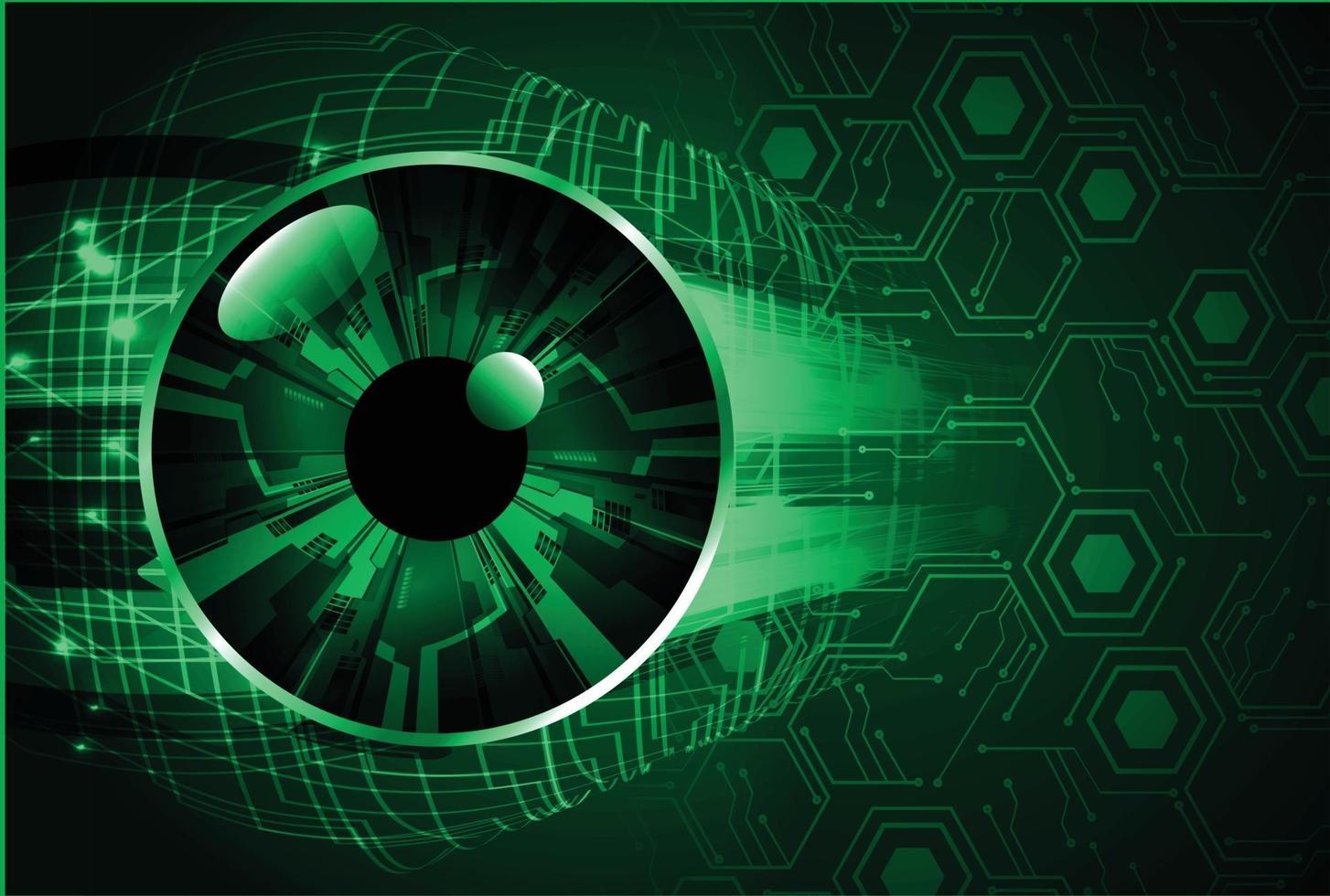 eye cyber circuit future technology concept background vector