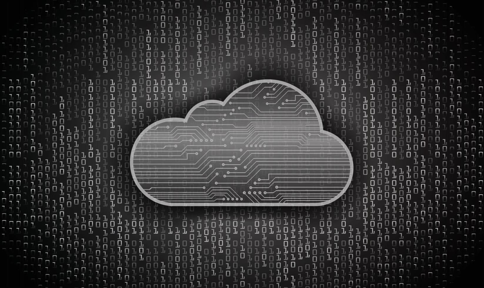 cloud computing cyber circuit future technology concept background vector