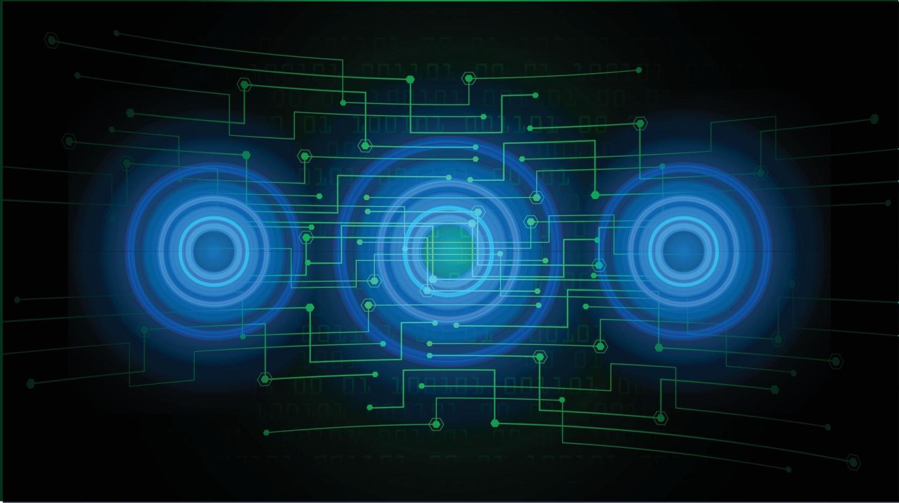 cyber circuit future technology concept background vector