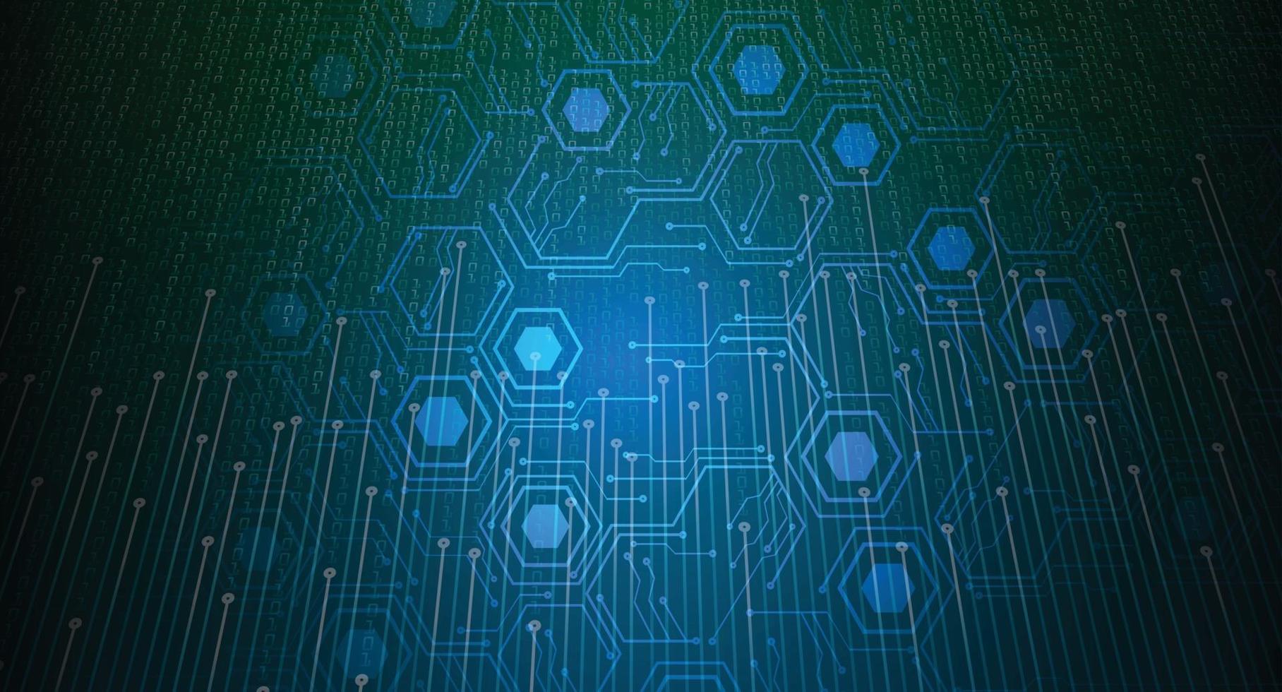 cyber circuit future technology concept background vector