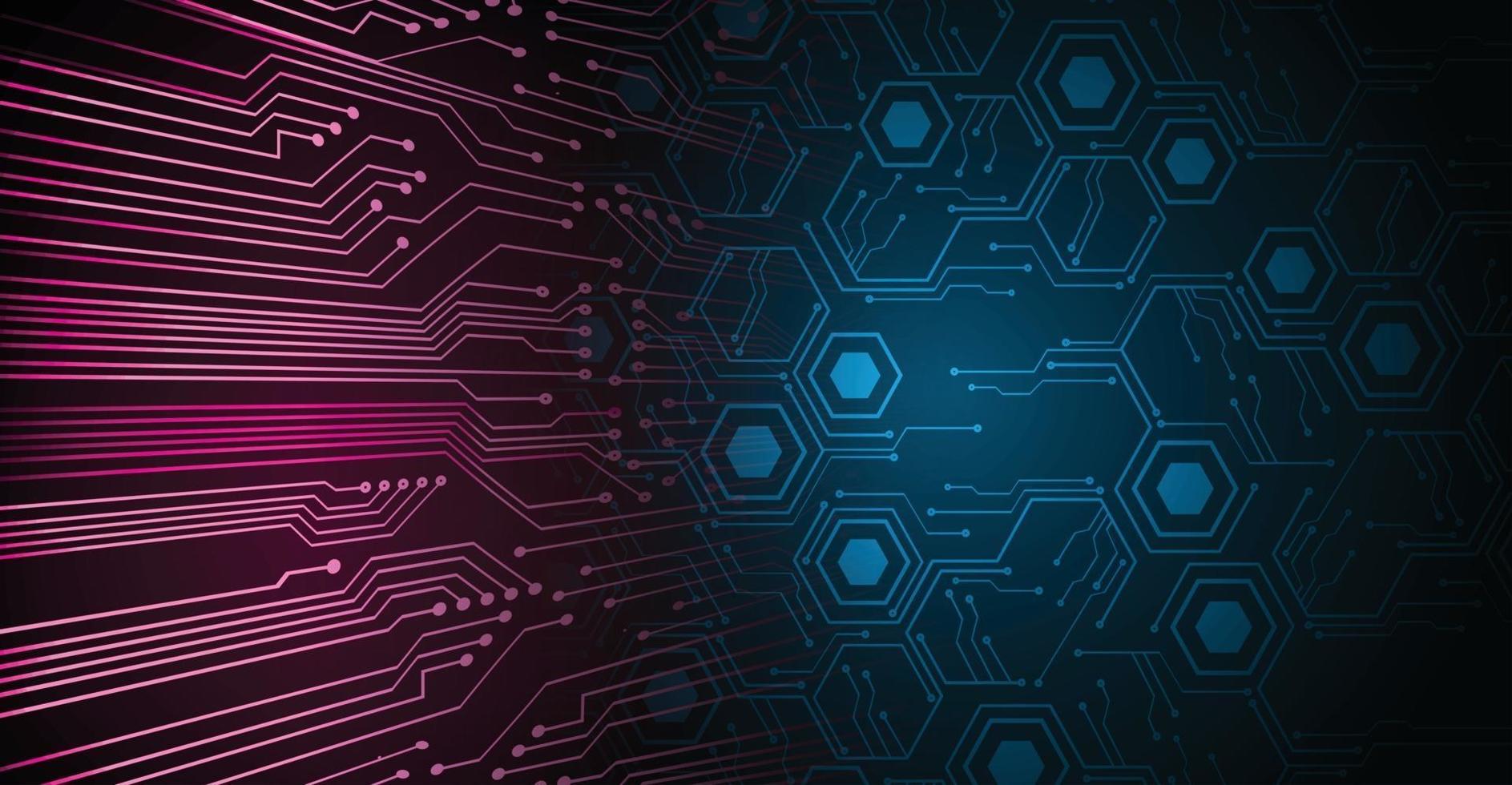cyber circuit future technology concept background vector