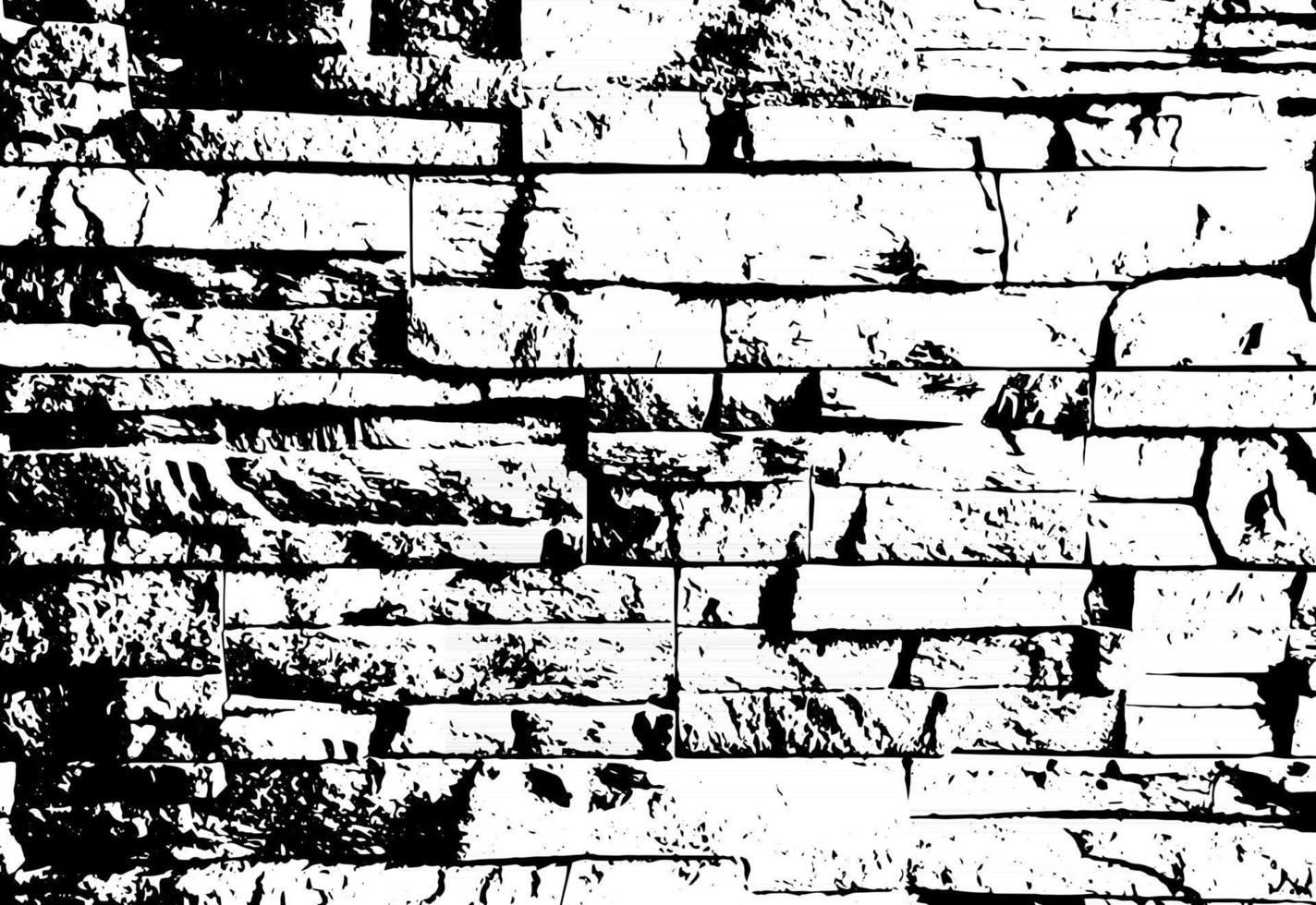 Grunge brick wall texture and background . Vector .