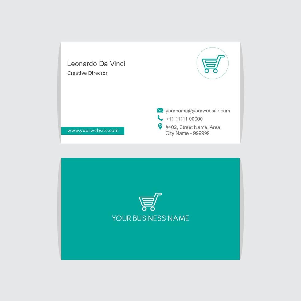 Business Card design free vector illustration template design