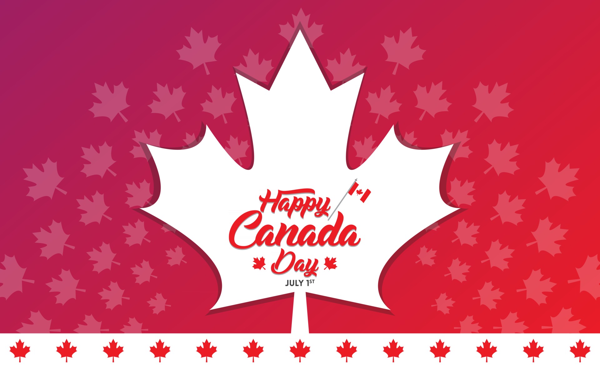 Canada Maple Leaf Vector Design Images, Maple Leaf Design Of Happy