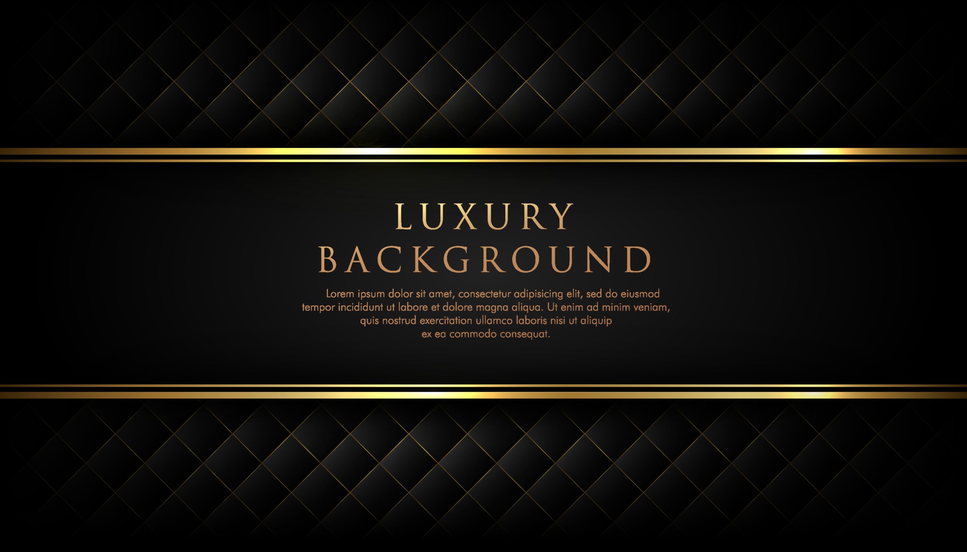 Luxury black stripe with gold border on the dark background. VIP invitation  banner. Premium and elegant. 2774049 Vector Art at Vecteezy