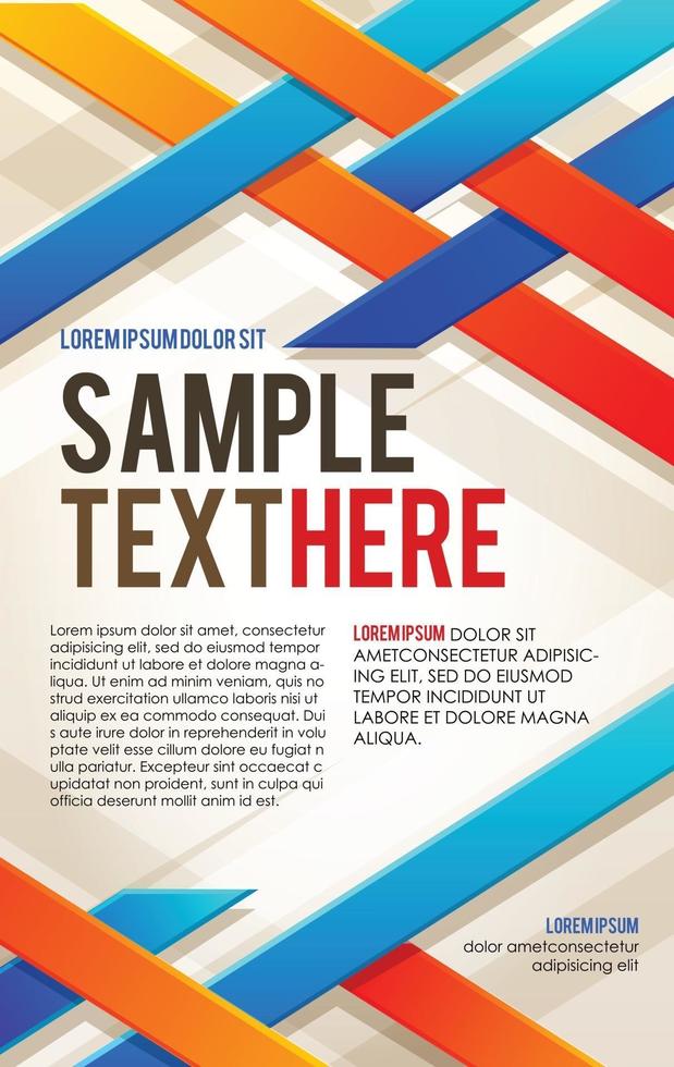 Brochure template vector design