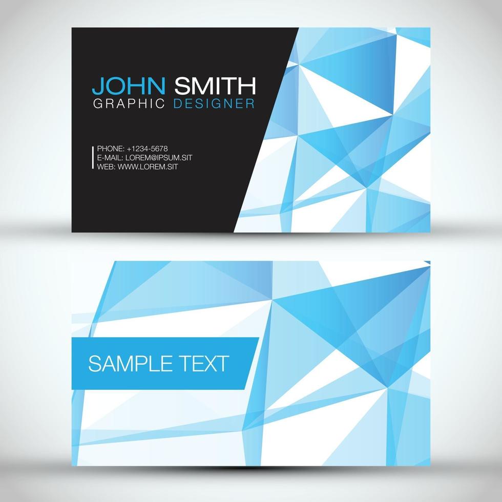 Business card template design vector