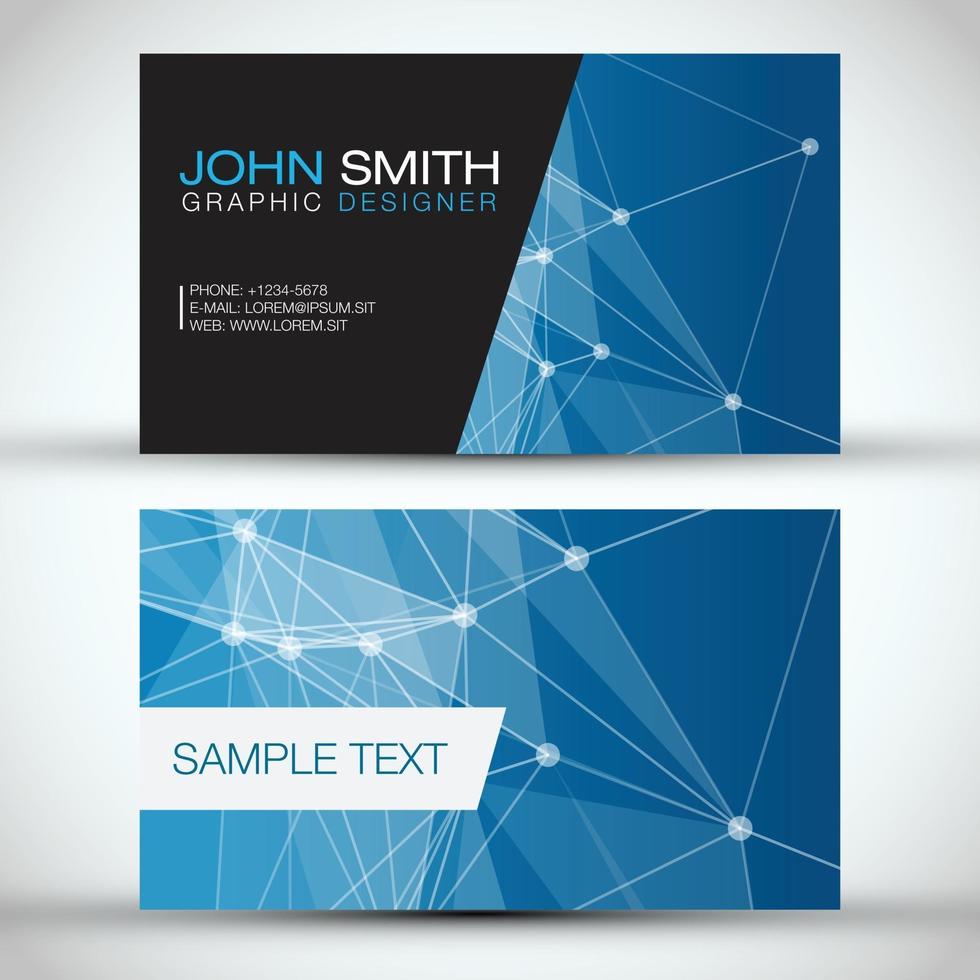 Creative business card template vector