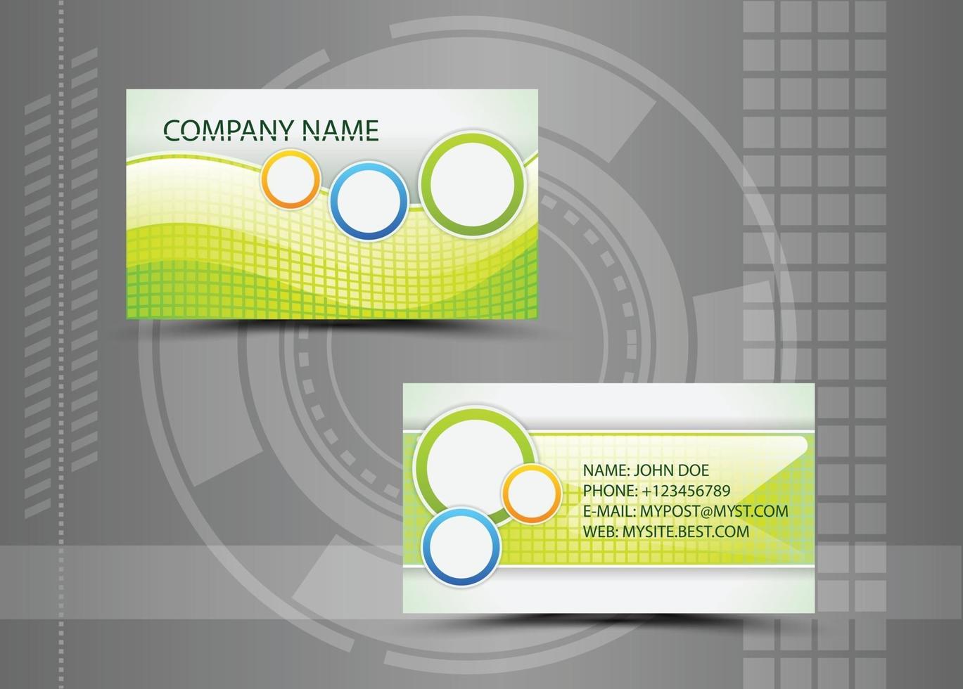 Creative business card template vector