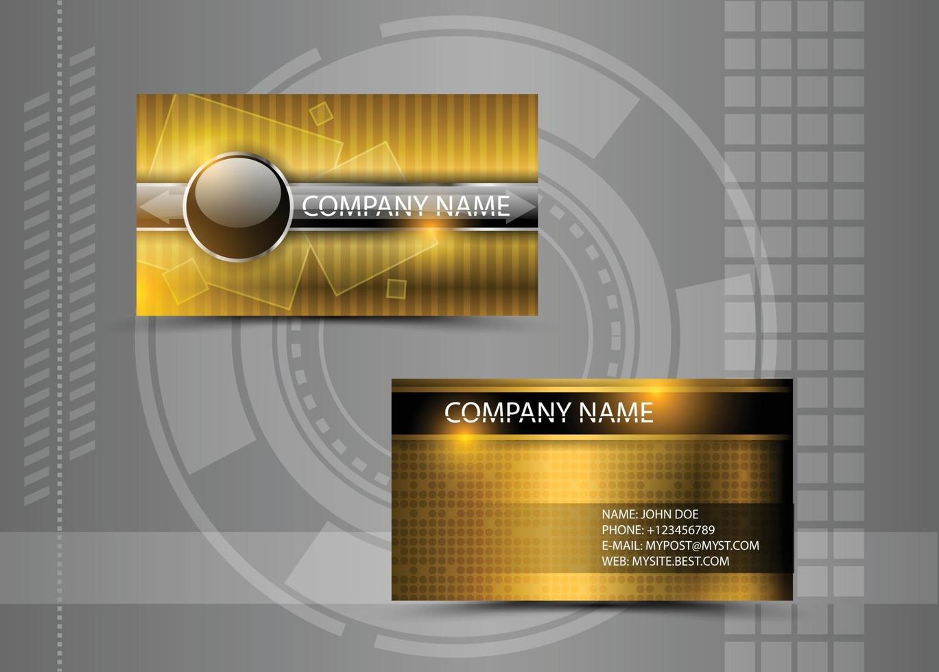 Creative business card template vector