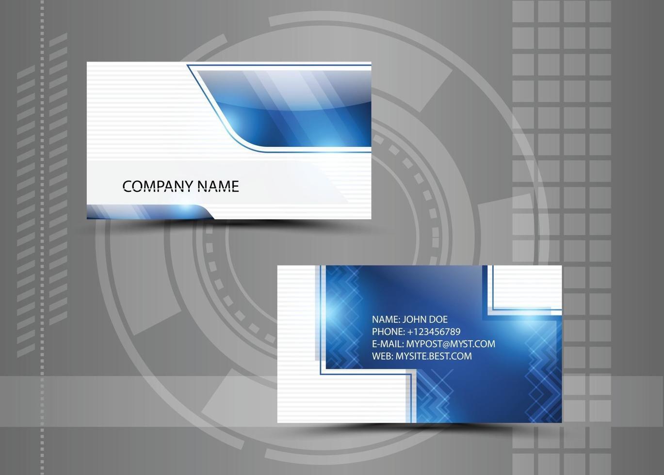 Creative business card template vector