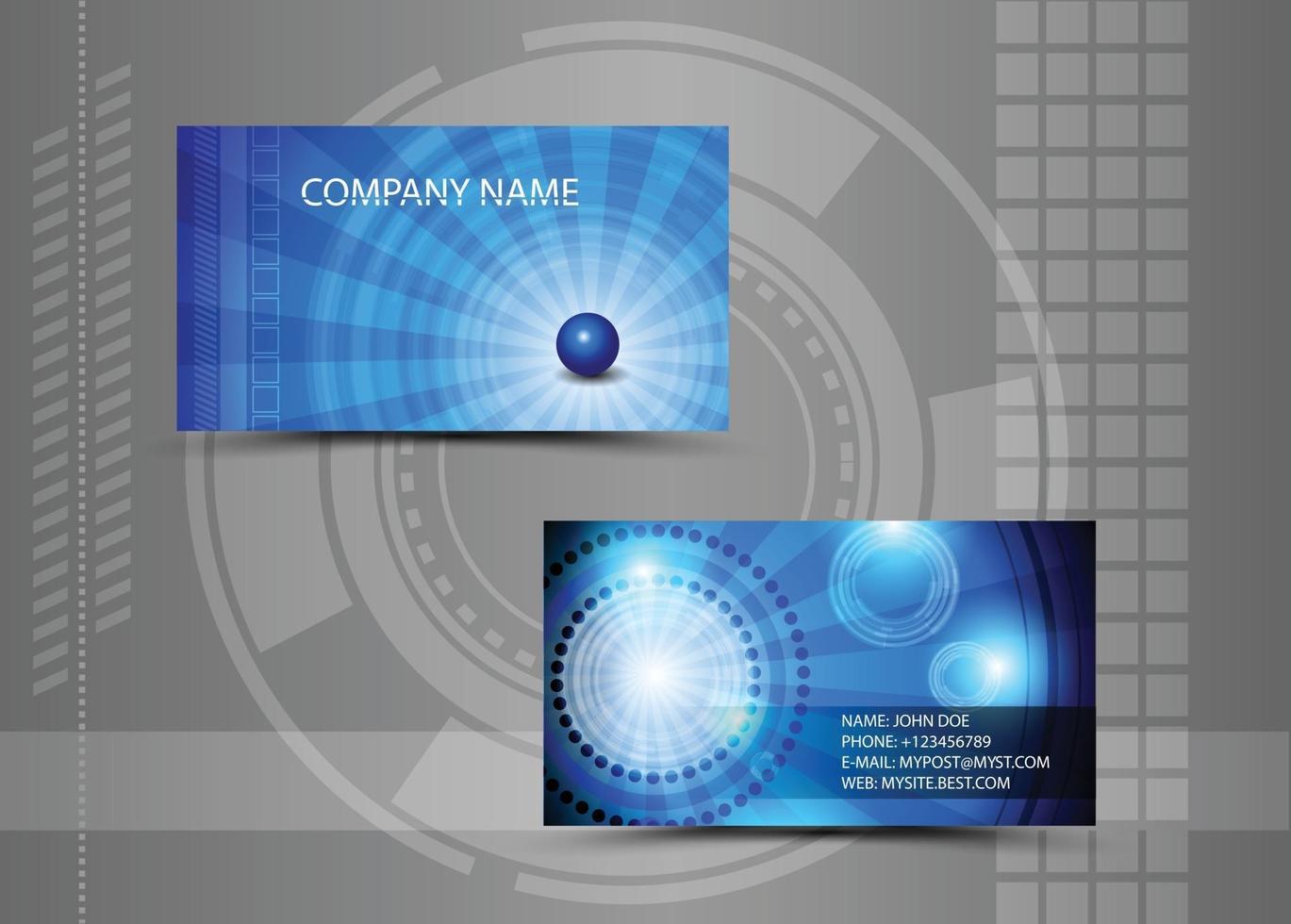 Creative business card template vector