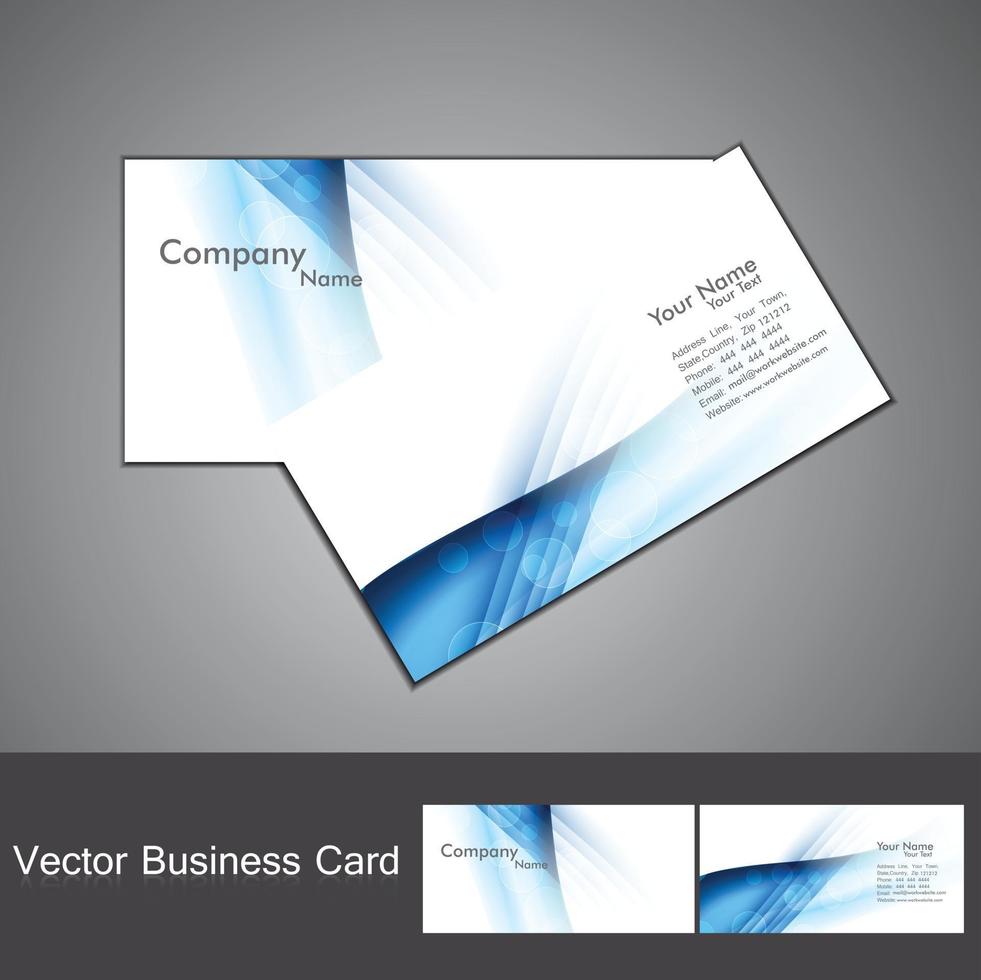 Business card template design vector