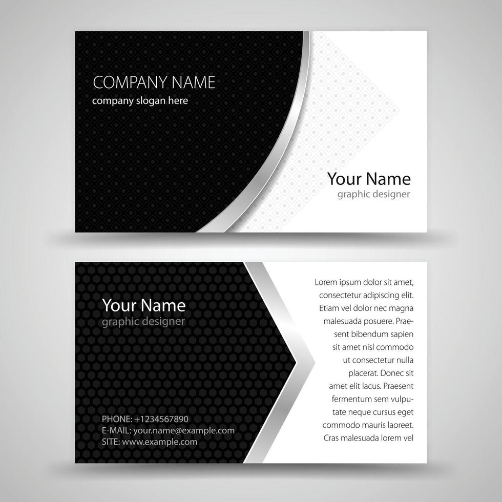 Vector creative business card template
