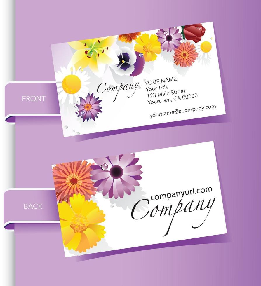 Vector creative business card template