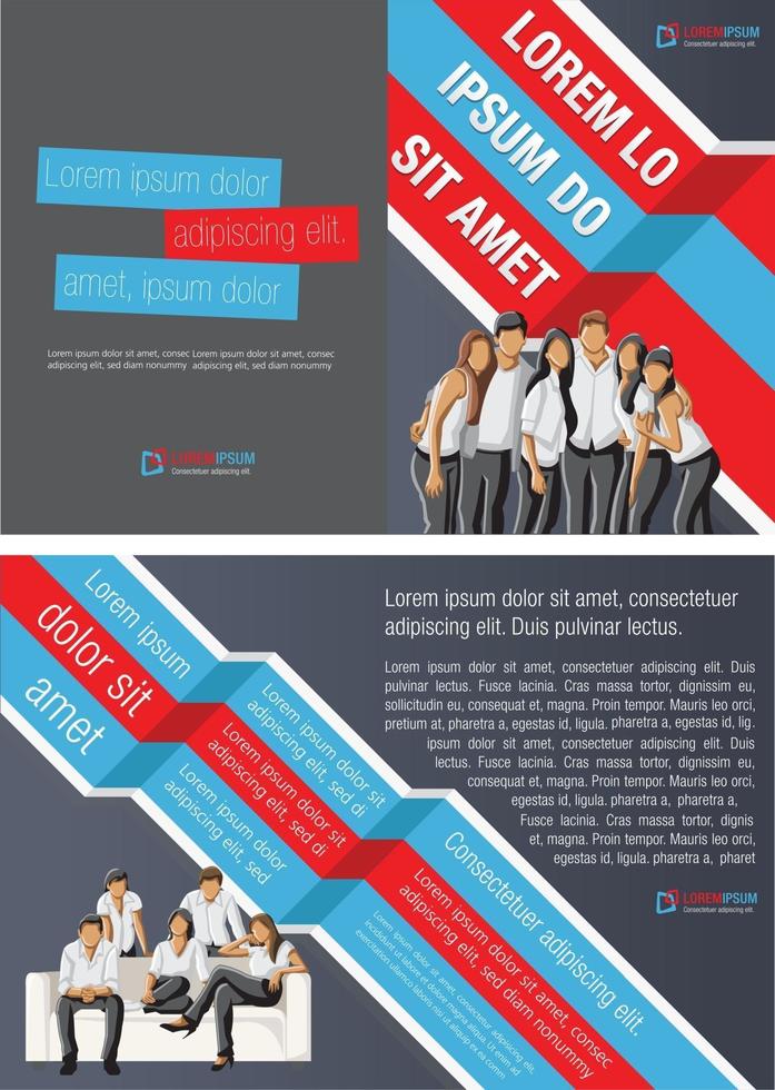 Creative brochure template design vector