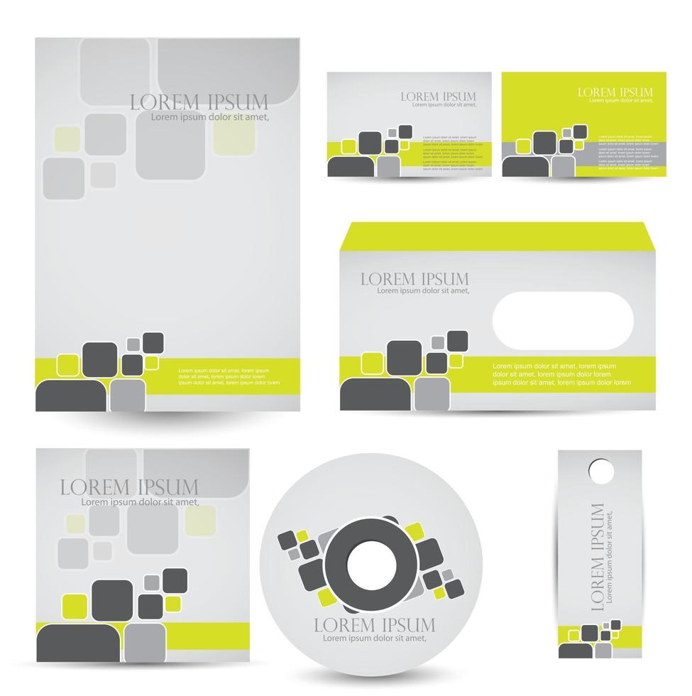 CD cover template design vector