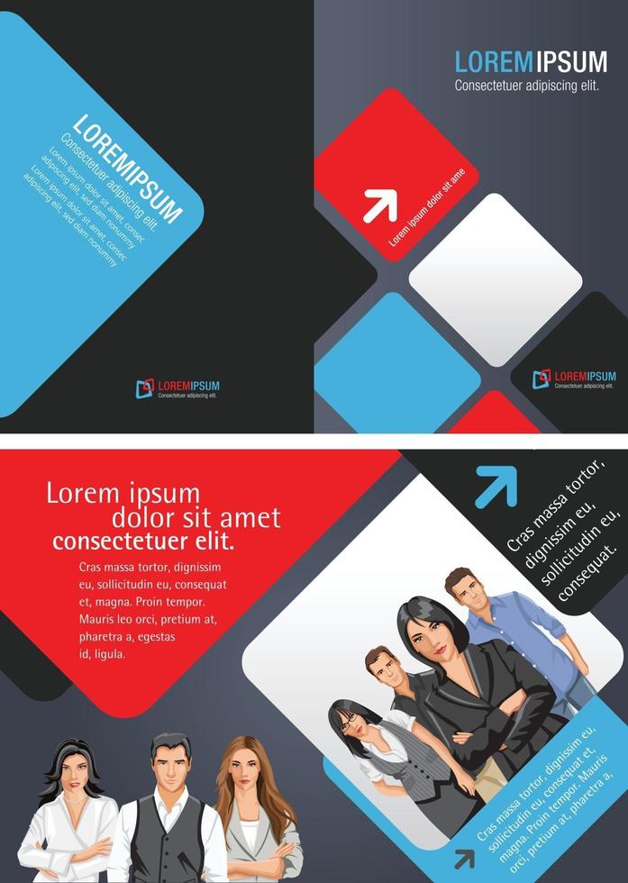 Creative brochure template design vector