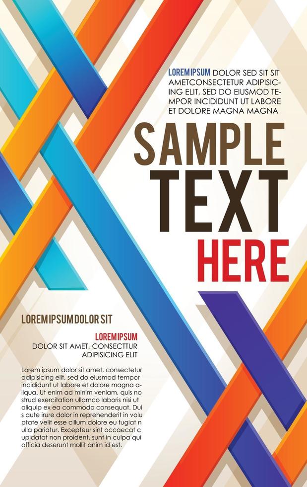 Creative brochure design template vector