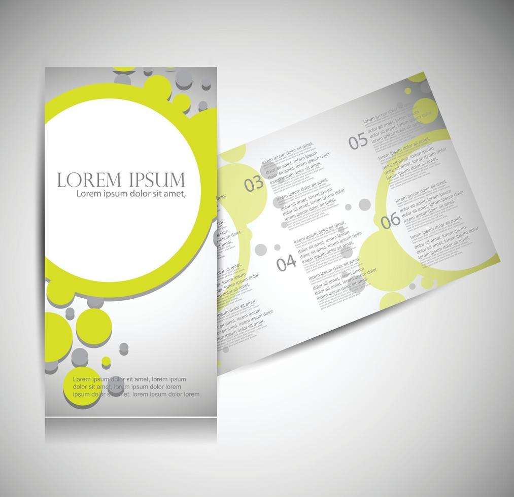 Brochure template vector design