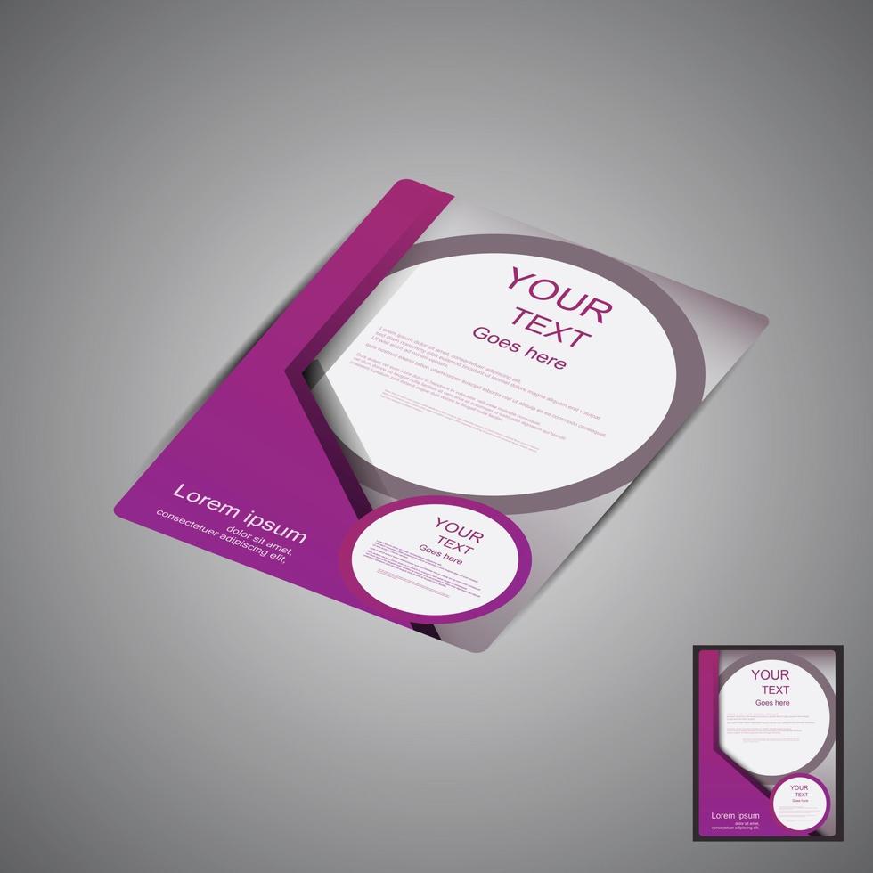 Creative brochure template design vector