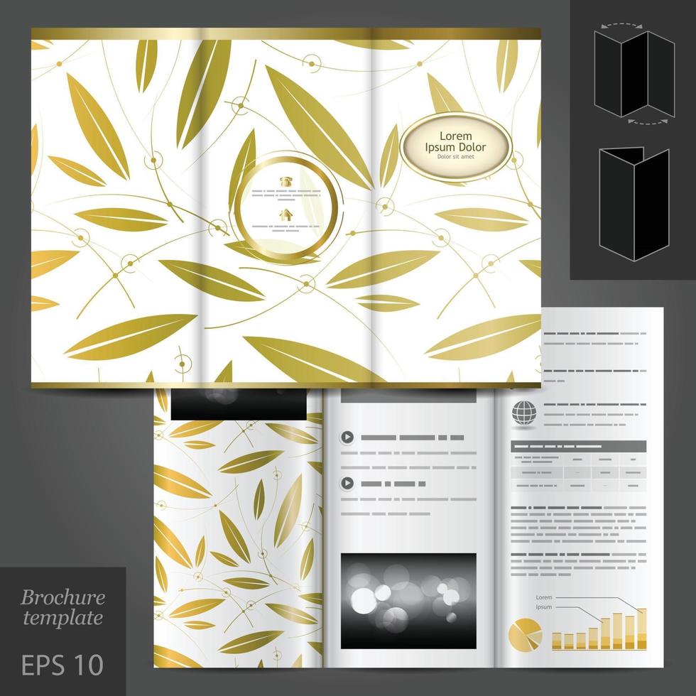 Brochure template vector design