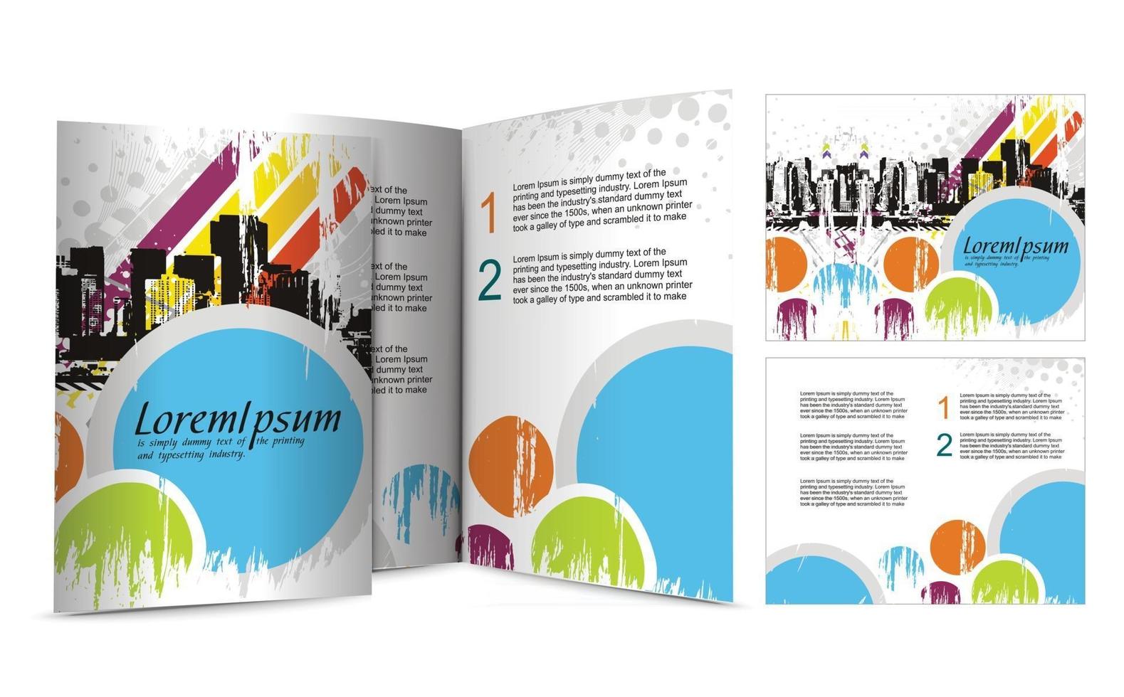 Creative brochure template design vector