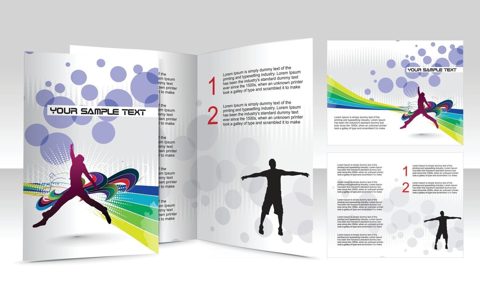 Creative brochure template design vector