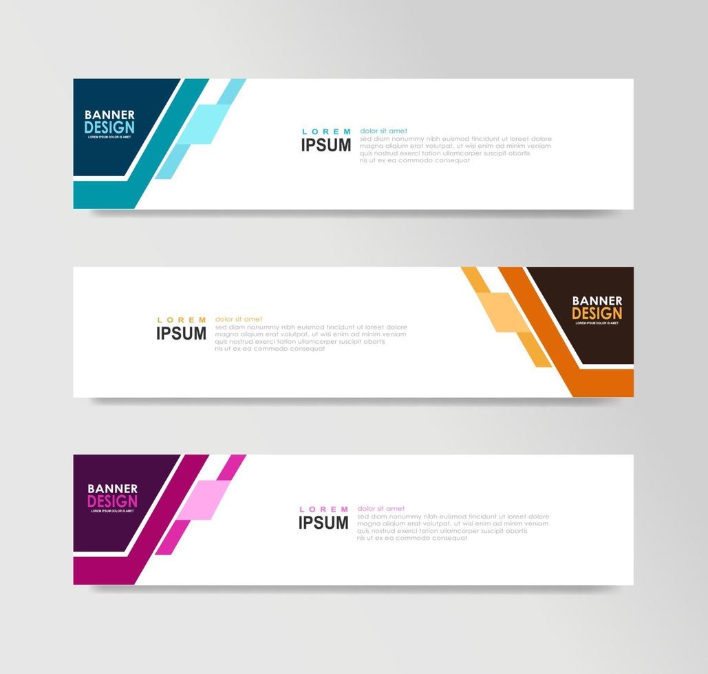 Vector Abstract Banner Design Web Template